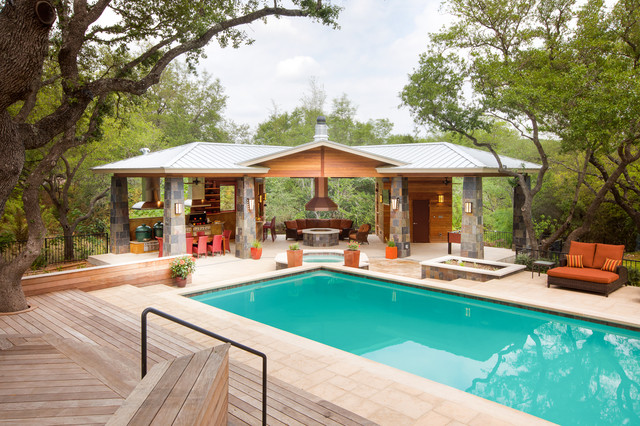 Luxury Pool With Outdoor Pavilion