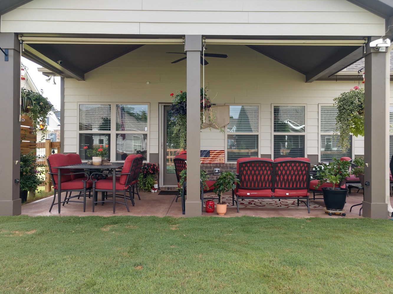 Covered Patio With Outdoor Seating In Kennesaw